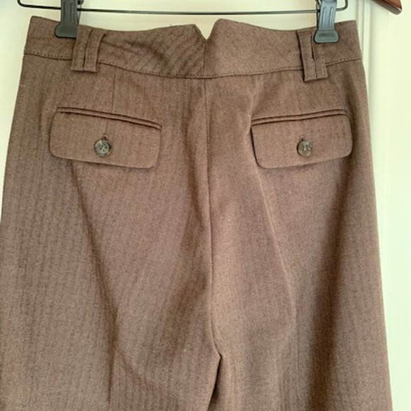 Classic 2 pieces brown pantsuit - Picture 10 of 11